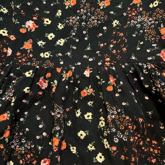 Forever 21 Bohemian Black and Orange Floral Dress - Picture 9 of 10